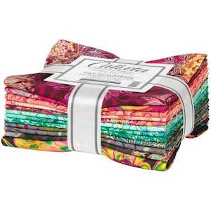 Calixta - Bouquet Fat Quarter 10pc/bundle - By Christiane Marques For Robert Kaufman Fabrics - Sold By The Bundle - In Stock Ships Today