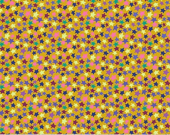 Atlantis - Mustard Starfish - By Sally Kelly For Windham Fabrics - Sold By Yard Cut Continuous - In Stock And Ships Today