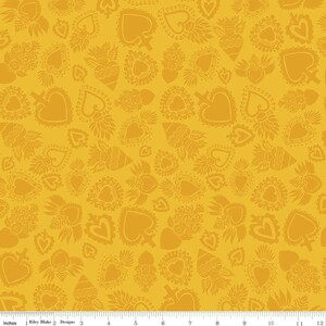 Amor Eterno - Yellow - By Kathy Cano-Murillo For Riley Blake Designs - Sold By The Continuous Yard - In Stock And Ships Today