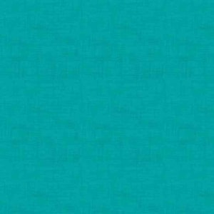 Linen Texture - Turquoise - By Makower UK - Sold By The Continuous Yard - In Stock and Ships Today
