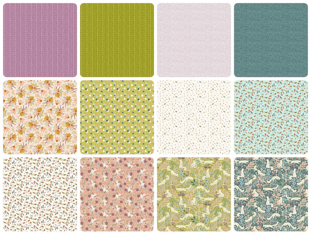 Thicket and Bramble Fat Quarter 12pc/bundle by Jill Labieniec for Figo
