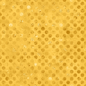 May include: A repeating pattern of gold circles arranged in a grid on a textured yellow background. The circles feature varying levels of metallic gold foil texture, creating a shimmering effect across the entire surface of the design.