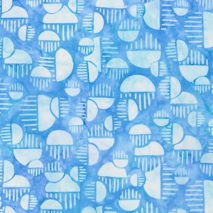 Bubble Blues - Sea Mist Half Bubbles - Por Lunn Studios para Robert Kaufman Fabrics - Vendido por Continuous Yard - Enviado hoje