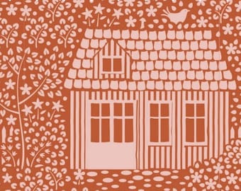 Tilda Hometown - Rust My Neighborhood - by Tilda Fabrics - Sold By The Yard - Ships Today