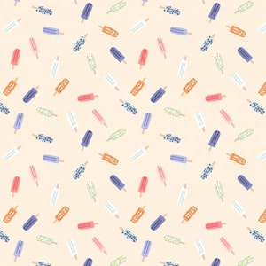 Colors & Cravings - Enough Ice Pops - By Rebecca Smith For Cotton + Steel Fabric - Sold By The Continuous Yard - In Stock Ships Today