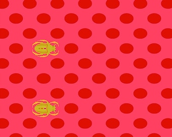 Ellipse - Cardinal Scarab Dot - By Alison Glass For Andover Fabrics - Sold by the Yard and Cut Continuous - In Stock Ships Today