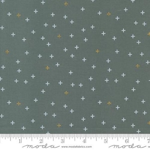 Shimmer - Metallic Smoke A Bit Of A Plus - by Zen Chic for Moda - In Stock And Ships Today