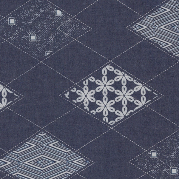 Denim Prints - Diamond Arcuate - By The Denim Studio by Art Gallery Fabrics - Sold by the Full Yard and Cut Continuous - Ships Today