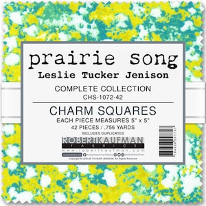Prairie Song - Charm Pack 42pc/bundle - by Leslie Tucker Jenison for Robert Kaufman Fabrics - Sold By The Bundle - In Stock And Ships Today