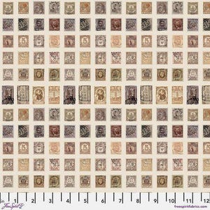 Tim Holtz Palette Neutral - Neutral Stamps - By Tim Holtz For FreeSpirit Fabrics - Sold By The Continuous Yard - In Stock And Ships Today