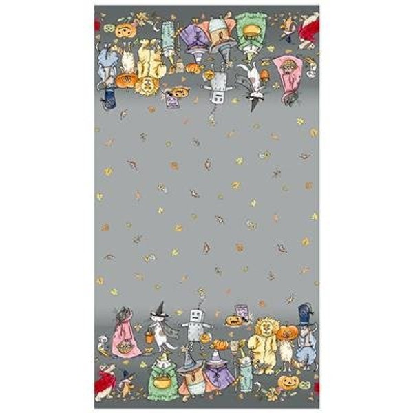 Halloween Parade - Digital Double Border - by Anita Jaram for Clothworks - Sold By The Continuous Yard - In Stock And Ships Today