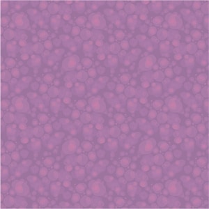 Puede incluir: Patrón sin costuras con círculos translúcidos superpuestos en varios tonos de morado y rosa. El fondo es morado liso y apagado, creando un efecto suave y texturizado, ideal para diseño.