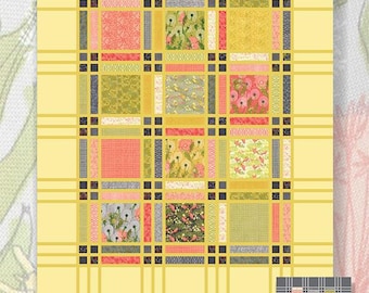 Dandi Duo - 53" x 53" Twin Quilt Kit - By Robin Pickens For Moda Fabrics - Sold By The Kit - In Stock and Ships Today