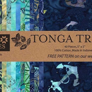 Horizon 5-Inch Squares Charm Pack Precut Fabric, Quilt Fabric, Batik  Fabric, 40 Pieces, Tonga Batik, Timeless Treasures.