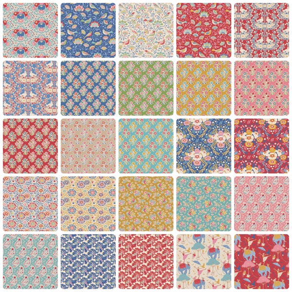 Jubilee - Fat Quarter 28pc/bundle - Par Tone Finnanger pour Tilda - Vendu par le paquet - En stock et expédié aujourd'hui