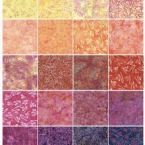 Sunset - Strip Pack 40pc/bundle - By Island Batiks - Sold By The Bundle - In Stock And Ships Today