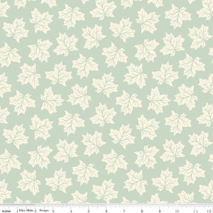 Shades Of Autumn - Tea Green Leaves - By My Mind&#39;s Eye For Riley Blake Designs - Sold By The Continuous Yard - In Stock and Ships Today