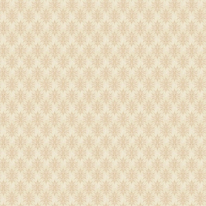 May include: A seamless pattern of beige and brown stylized starbursts on a cream background.