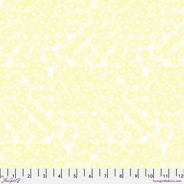 Modern Shirtings - Burst, Yellow - by Victoria Findlay Wolfe for Free Spirit Fabrics - Sold By Continuous Yard - In Stock Ships Today