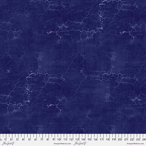 Cracked Shadow - Lapis - By Tim Holtz For FreeSpirit Fabrics - Sold By The Continuous Yard - In Stock Ships Today