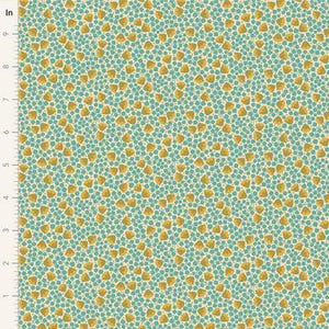 Alhelí - Campanilla verde azulado - De Tone Finnanger para Tilda - Se vende por yarda continua - ¡En existencia y envío hoy!