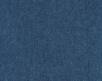 Indigo Denim 8oz - 56" Light Indigo Wash - By House Of Denim For Robert Kaufman Fabrics - Sold by the Yard - In Stock and Ships Today