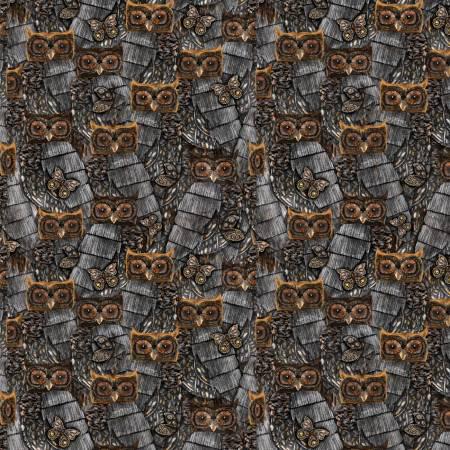 Crafted Cabin - Barnyard Owls - By Pam Vale For Camelot Fabrics - Sold by the Yard Cut Continuous -