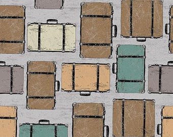 Explore - Luggage - By Dan DiPaolo For Clothworks - Sold By Continuous Yard - Ships Today