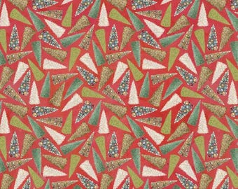 Holly Woods - Coral Bottlebrush Tree Toss - par Cathy Walters pour Studio E Fabrics - Vendu au mètre - Expédition aujourd'hui