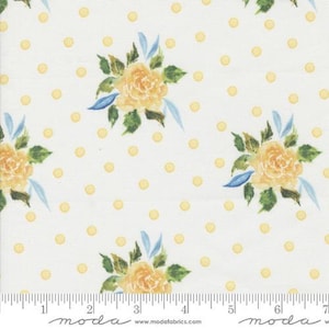 Sunshine Blue Skies - Cloud Rosey Dots - By Create Joy Project For Moda Fabrics - Sold By The Continuous Yard - Ships Today