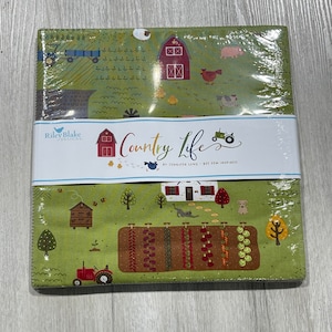 Country Life - Layer Cake 42pc/bundle - by Bee Sew Inspired / Jennifer Long for Riley Blake Designs - Sold By The Bundle - Ships Today