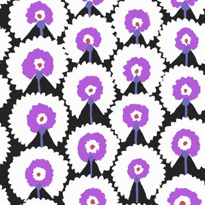 Kaffe Collective February 2022 - Contrast Regal Fans - By Kaffe Fassett For Free Spirit Fabrics - Sold By The Yard - In Stock Ships Today