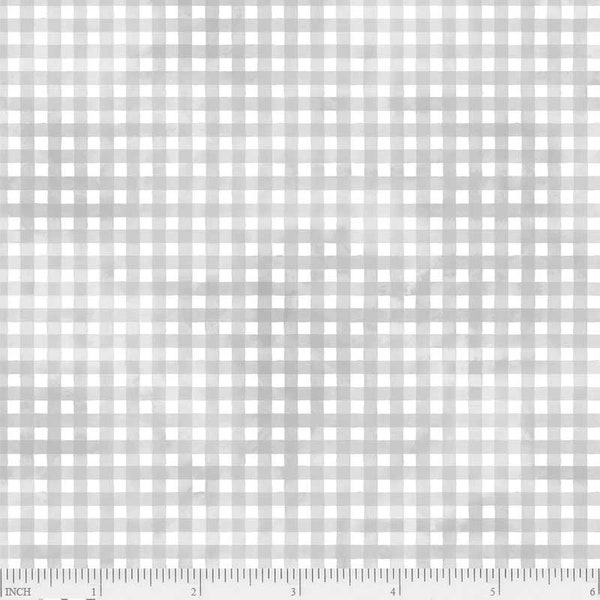 Sorbet - Light Gray Gingham - By P&B Textiles - Sold By Yard And Cut Continuous - In Stock Ships Today