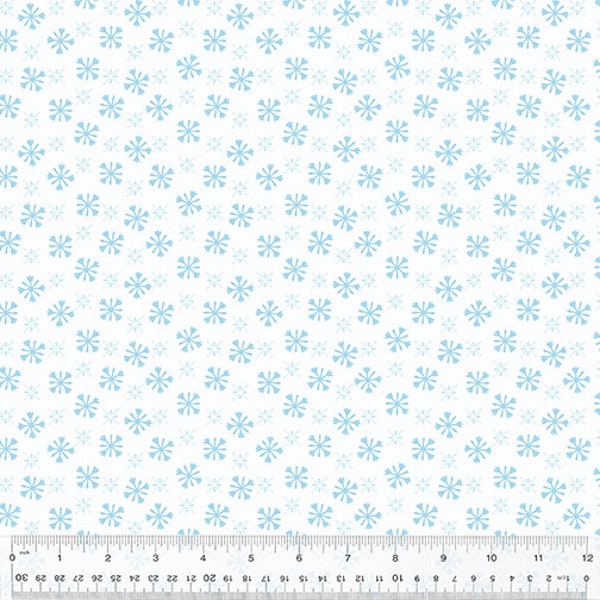 Happy Pawlidays - White Furry Flurries - By Jill McDonald For Windham Fabrics - Sold By Yard And Cut Continuous - In Stock Ships Today