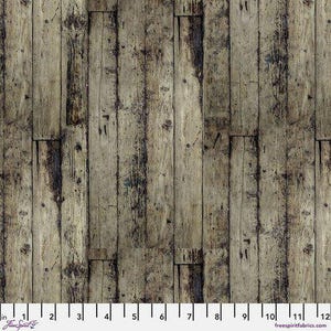 Tim Holtz Palette Neutral - Neutral Wood - By Tim Holtz For FreeSpirit Fabrics - Sold By The Continuous Yard - In Stock And Ships Today