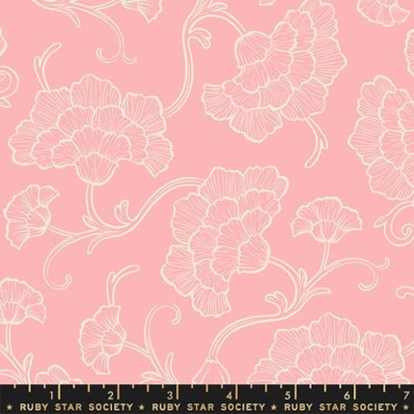 Reading Nook - Balmy Floral Blender - By Sarah Watts For Ruby Star Society - Sold by Yard Cut Continuous - In Stock And Ships Today