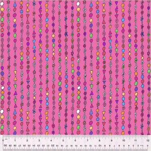 Goodness Gracious - Pink Beaded Necklace - By Laura Heine For Windham Fabrics - Sold By Yard Cut Continuous - In Stock And Ships Today