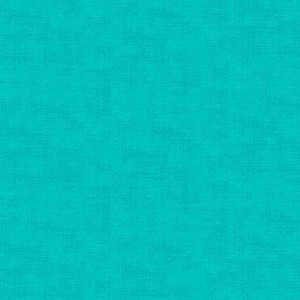 Linen Texture - Aquamarine - By Makower UK - Sold By The Continuous Yard - In Stock and Ships Today