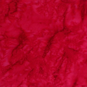 Hoffman Handpainted Watercolor Batiks - 1895-5 Red - By Hoffman Fabrics - Sold By Yard And Cut Continuous - In Stock Ships Today