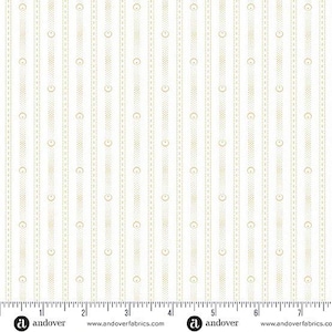 Latte - Chain Stripe - by Andover Fabrics - Sold By The Continuous Yard - Ships Today