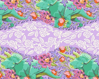 Roar! - Mist Trifecta - By Tula Pink For FreeSpirit Fabrics - Sold By The Continuous Yard - In Stock And Ships Today!