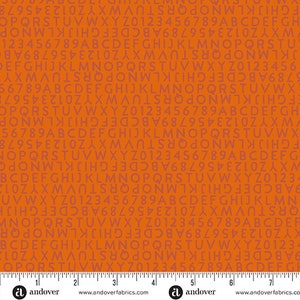 Matasellos - Letras de tigre - Por Alison Glass para Andover Fabrics - Se vende cortado a medida y cortado en continuo - En existencia y se envía hoy