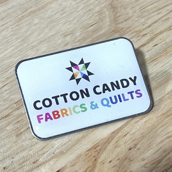 Cotton Candy Fabrics Enamel Pin - In Stock And Ships Today!