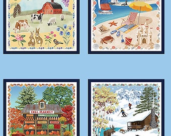 New England Shop Hop 2024 - 24&quot; Panel - By Benartex Fabrics - Sold By The Panel - In Stock And Ships Today!