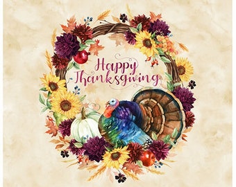 Celebrate The Seasons - 36" November Panel - By Hoffman Fabrics - Sold By The Panel - In Stock And Ships Today