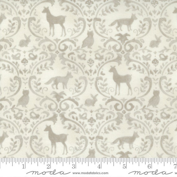 Effie's Woods Woodland Damask in Cloud Effie's Woods Woodland Damask in Cloud