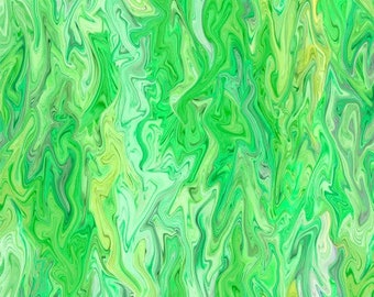 Marble Studio - Lime Green Marble - by Teresa Ascone for P&B Textiles - Sold By The Yard Cut Continuous - In Stock, Ships Today