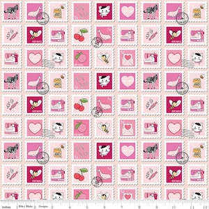 Mint For You - ブラッシュスタンプ - メリッサ・モーテンソン作、ライリー・ブレイク・デザインズ - ヤード単位で販売 - 在庫あり、本日発送