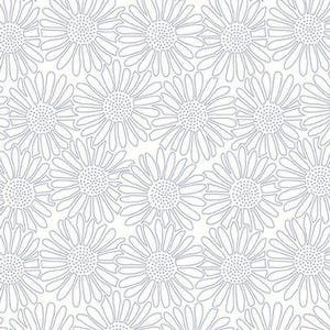 Quilters Flour VI - Stacked Daisies - By Henry Glass Co - Sold By The Continuous Yard - In Stock And Ships Today