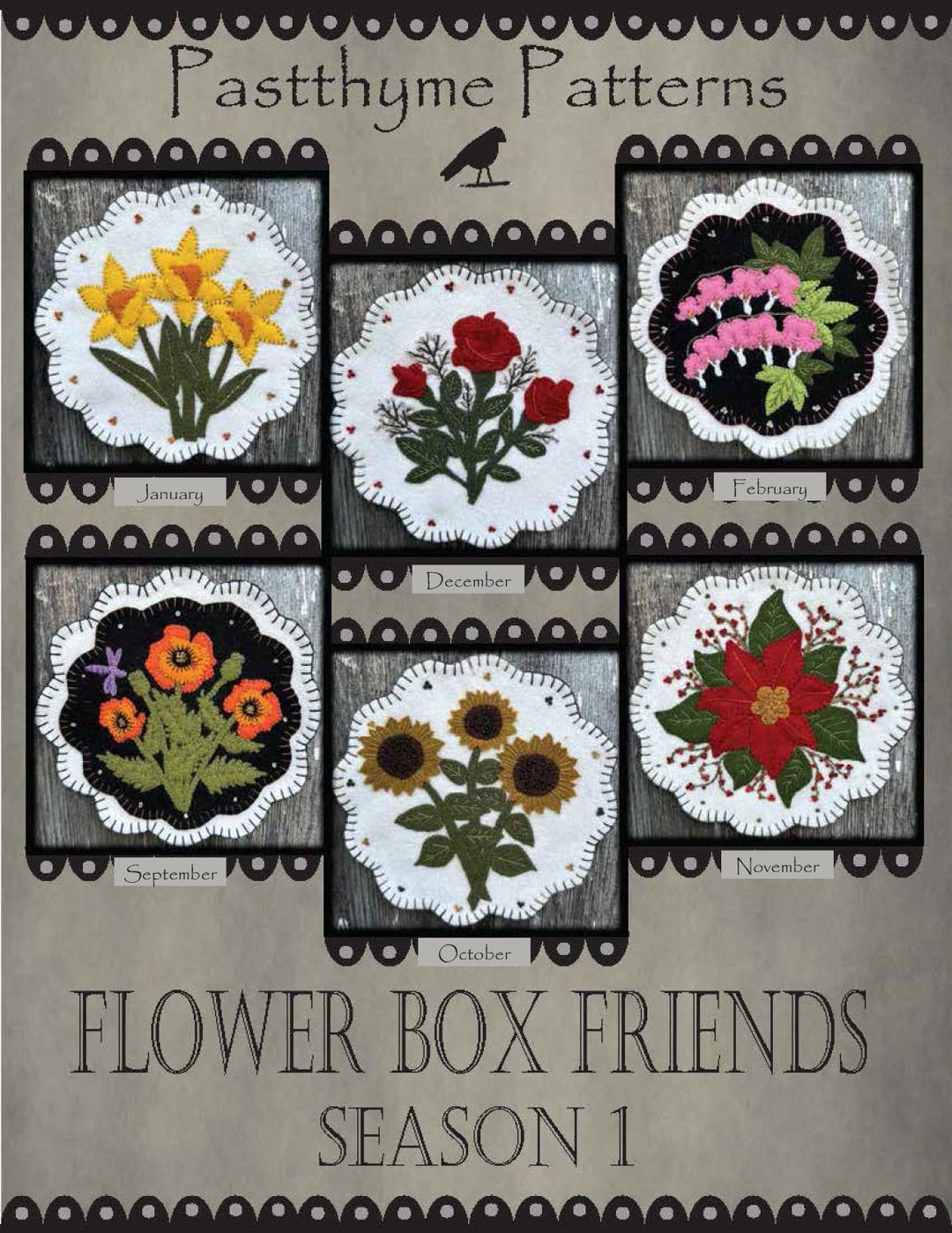 Flower Box Friends Season One Kit - by Pastthyme Patterns for